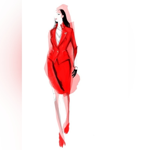 Vivienne Westwood Virgin Atlantic Crew Uniform Jacket AND Skirt - Picture 6 of 7